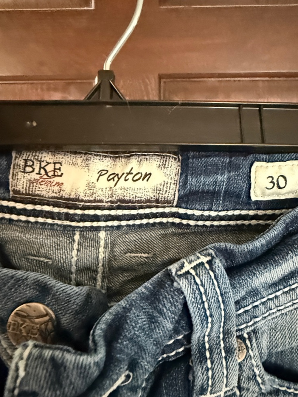 BKE Payton Women's Denim Jean Shorts in Faded Blue